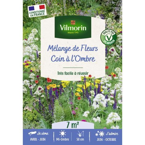 Coin ombre - 7 m² - Mélange de fleurs Vilmorin (1/3)