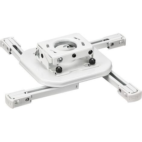 Supporto Universale per TV e Monitor con Rotazione a 360� e Capacit� di 11 kg in Bianco - Compatibile con Videoproiettori e Dispositivi ITB