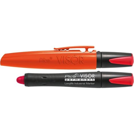 Pica VISOR Marker Permanente Bianco Preciso e Ricaricabile (1/2)