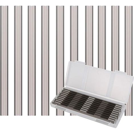 Lntyq 10 Pièces Ensemble de Rabot Electrique Lame, 82x5.5x1.1mm, pour Rabots Makita, Black & Decker, Bosch, DeWalt et Elu