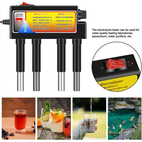 Testeur par Électrolyse Testeur D'impuretés De l'eau Moniteur D'essai De Machine D'électrolyseur pour Tester Rapidement La Qualité De l'eau MOONSTARS (1/4)