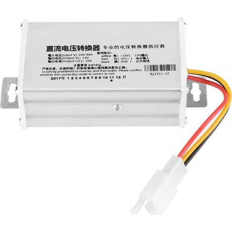 Gleichstromwandler 24–60 V auf 12 V, 10 A, 120 W für Elektroroller (1/5)
