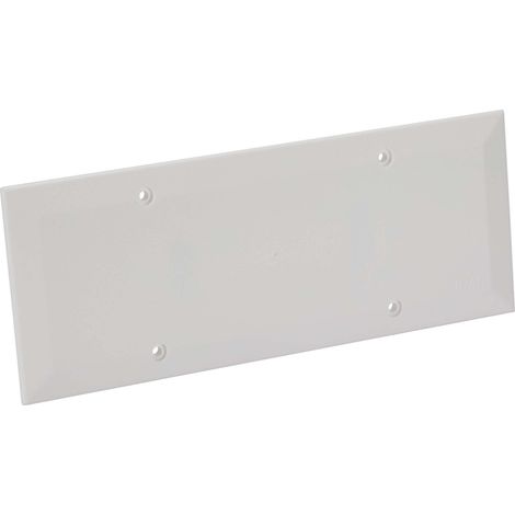 Coperchio per scatola da incasso rettangolare, 6/7 moduli, bianco