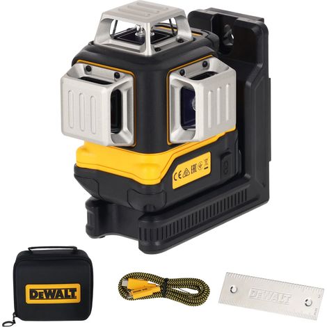 Niveau laser 3 lignes faisceau vert - DEWALT - étui de transport - DCLE14361GB-XJ