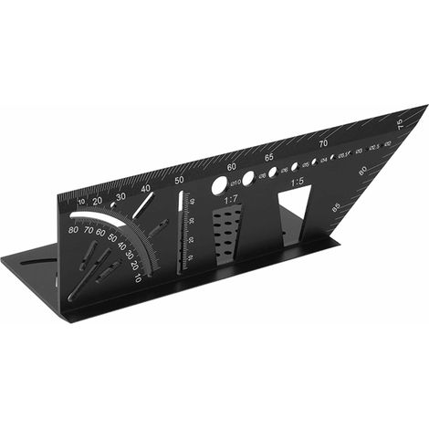 Équerre à onglets 3D SINTRON Tools 207906, aluminium, noir (1/5)