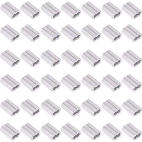 Lot de 200 manchons à sertir en aluminium de 2 mm pour câble métallique et câble ou toute autre chose nécessitant un câble solide (1/5)