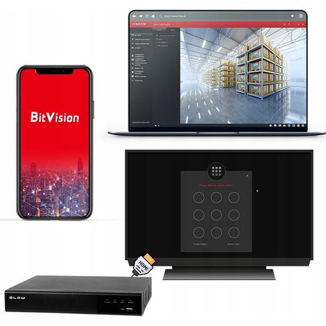 Enregistreur IP blow BL N16081 noir 16 caméras 8MP (1/3)