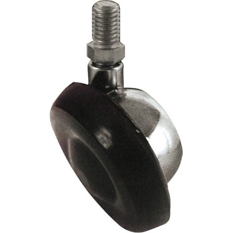 4PZ RUOTA GIREVOLE PER MOBILI NYLON  mm. 42-perno M8x15