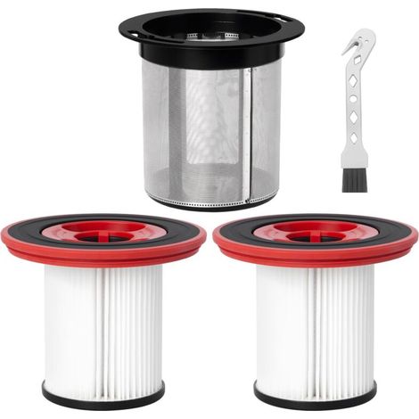 12040193 Filtre de rechange pour aspirateur sans fil Bosch Unlimited Series 7 BKS711XXL BBS712A BKS711MALL BBS711W BCS711GB, 1 préfiltre en acier inoxydable + 2 filtres HEPA + 1 brosse de nettoyage