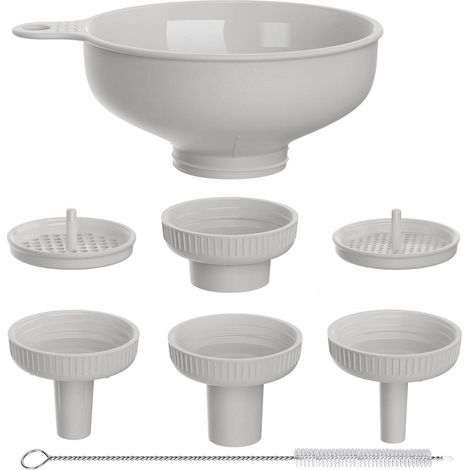 Küchentrichter Set mit 5 Ausläufen, BPA-frei, für Einmachgläser & Flaschen (1/5)