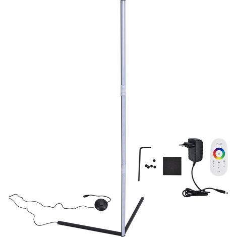 Lampadaire LED RGB triangulaire moderne avec télécommande, lumière d'ambiance colorée pour coin, 100-240V EU