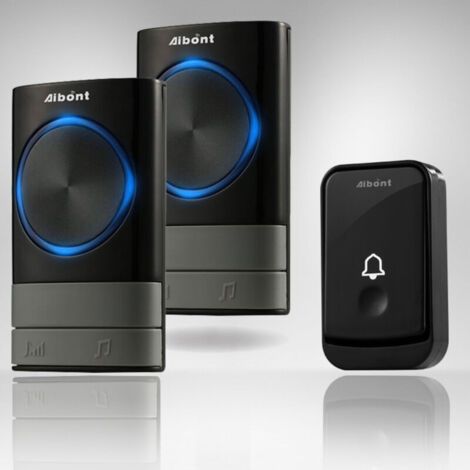 Sonnette sans fil 300 mètres – Carillon électronique étanche – 2 récepteurs enfichables – 45 mélodies – Volume réglable 110 dB (1/2)