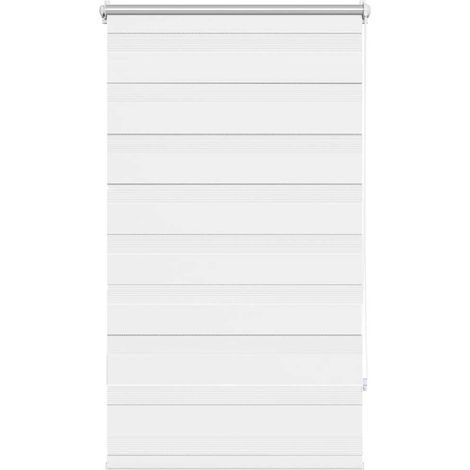 Zebra blind 90.9x150 cm Fabric Width 86.7 cm white vidaXL