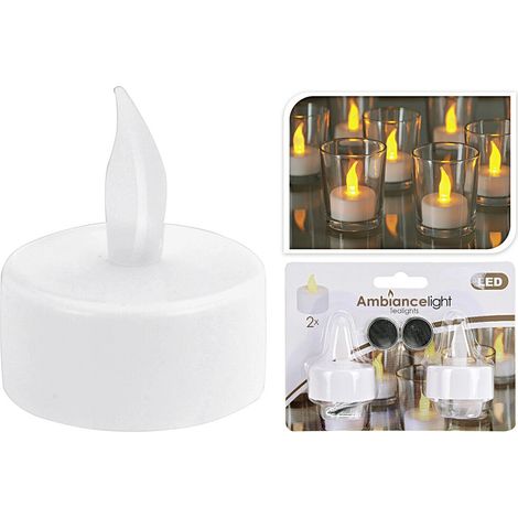 Koopman International b.v. LED Teelicht Ø4cm weiß 2er Satz - 24 Stück
