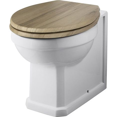 Hudson Reed Carlton - WC et Cuvette Rétro Effet Bois Chêne