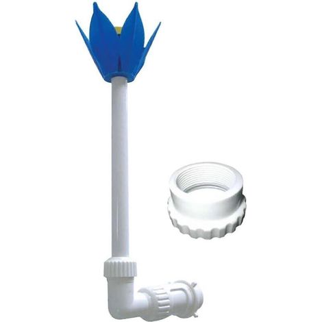 1 kit fontaine piscine, tube cascade réglable, accessoire spa 1,5 pouce, pour améliorer l'oxygénation de l'eau