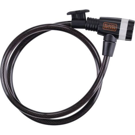 BLACK+DECKER Antivol de vélo Noir H23xl3xL15cm (1/5)