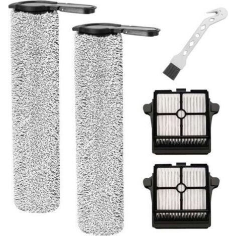 Brush Roll and Filter for Tineco Floor One S7 Steam Steam Cleaner Replacement Parts, 2 Brush Rolls + 2 Filters + 1 Cleaning Brush (1/3)