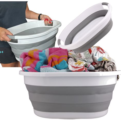 BOL DE SILICONA PLEGABLE CESTA DE LA ROPA PLEGABLE 25L