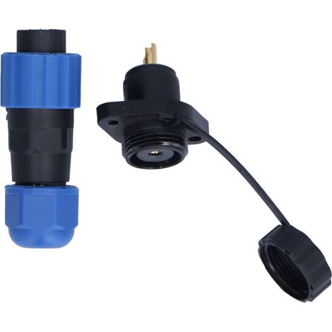 IP68 wasserdichter Industriestecker SP13, 1-polig, Flanschstecker (weiblich/männlich), Avionik, 380 V, 25 A, Einbau (1/5)