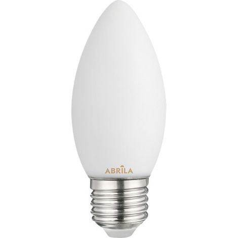 Lampadina LED a filamento opalino "Abrila" E27 (6W 4000K 540lm) Ø3,5x9,7cm