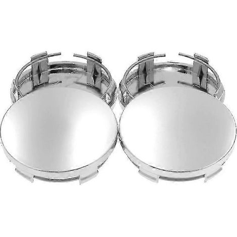 25-26 4 pièces/ensemble Enjoliveurs vierges 60 mm pour jantes universelles modifiées, édition argentée (1/4)