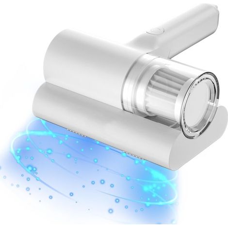 Aspiradora para colchones con luz UV-C y potencia de succión de 12 kPa: Aspiradora portátil antiácaros y antialérgicos para camas, sofás y muebles tapizados - Crezuo