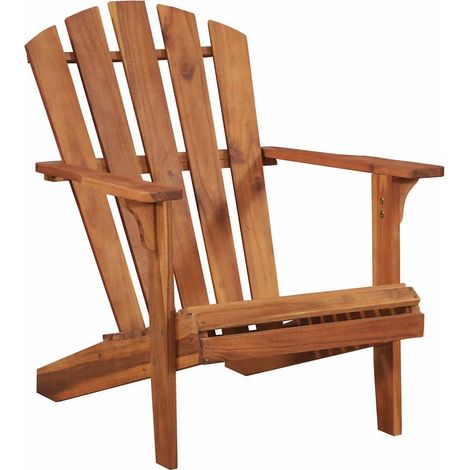 vidaXL Chaise de jardin Adirondack Bois d'acacia massif (1/3)