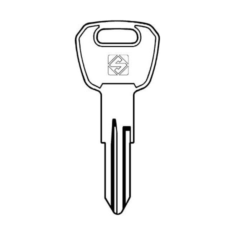 CHIAVE PIATTA ALPHA ALP9 SILCA - OTTONE NICHELATO- 10 pezzi