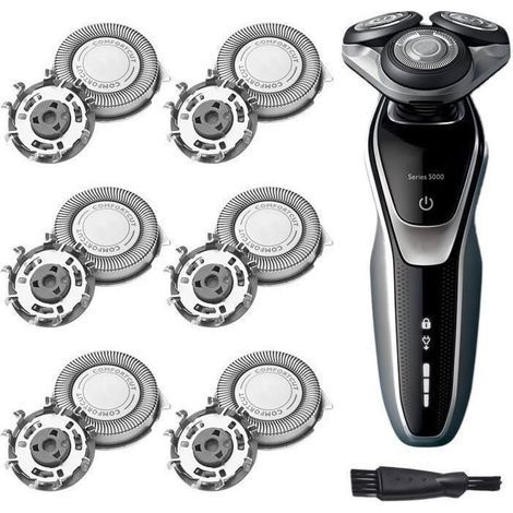 12Pcs Têtes de Rasoir Remplacement SH30 pour Philips Series 5000/6000, AquaTouch, PowerTouch (1/5)
