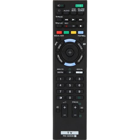 Télécommande - Pour Téléviseur Sony LCD LED - Compatible KDL26EX550 KDL40EX650 KDL70W850B - Fonctionnelle Sans Programmation - 1 Pièce (1/5)