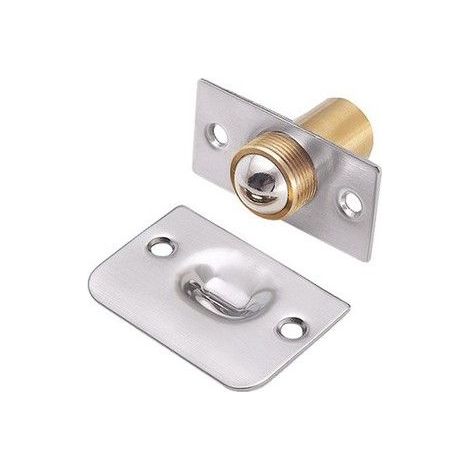 2Pcs Loqueteau à Bille pour Porte en Acier Inoxydable,Réglable Roller Ball Meubles Loquet de Porte, pour Garde-manger, (1/5)