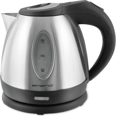 Emerio Wasserkocher, 1.2L, Edelstahl, Wasserstandsanzeige (1/5)