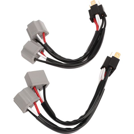2 adaptateurs de faisceau de câblage pour phares H4 9003, connecteur mâle/femelle à 2 voies, pour camionnette et pick-up, avec prise LED. (1/5)