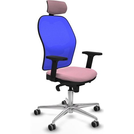Piqueras y Crespo Chaise de bureau rose ergonomique