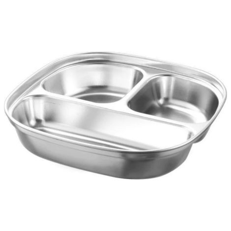 Plateau avec Compartiments Privilege Acier inoxydable (19,5 x 19,5 x 4 cm)