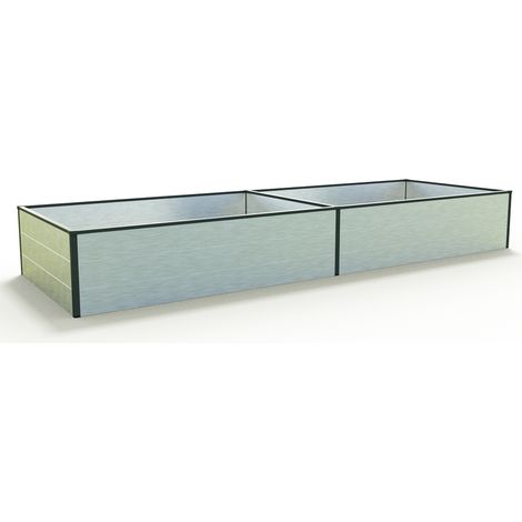 297 x 99 x 39 cm Hochbeet HALFSIZE, Aluminium eloxiert (1/2)
