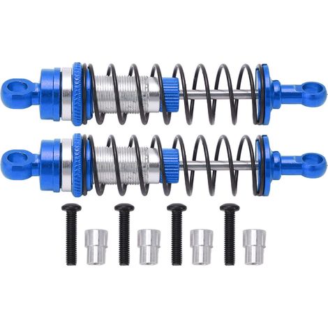 Amortisseurs avant/arrière RC réducteurs de vibrations en alliage d'aluminium bleu pour Latrax Teton 1/18 (1/5)