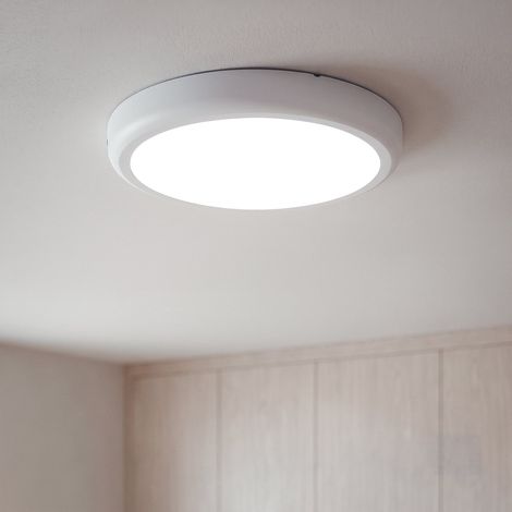 Plafoniera LED 24W Circolare Metallo Ø300 mm Design Bianco 6000K Bianco Freddo (1/3)