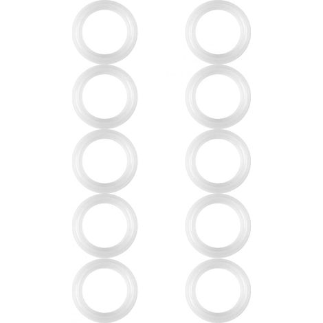 Joint d'étanchéité en silicone, 1.5" Pince sanitaire Virole Joint d'étanchéité en silicone Rondelle Joint d'étanchéité en silicone Anneaux d'étanchéité, 10 pièces (1/5)
