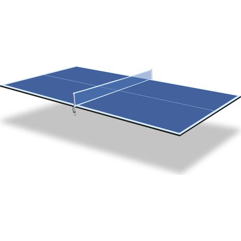 Tischtennisplatten-Auflage, klappbare Ping-Pong-Platte 180,34x90,17x1,2 cm, blau, für Familie (1/5)