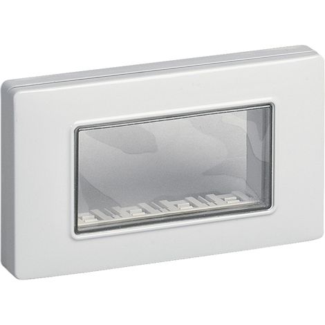 VIMAR - 14944 IP55 Abdeckung 4M + Schrauben grau RAL 7035