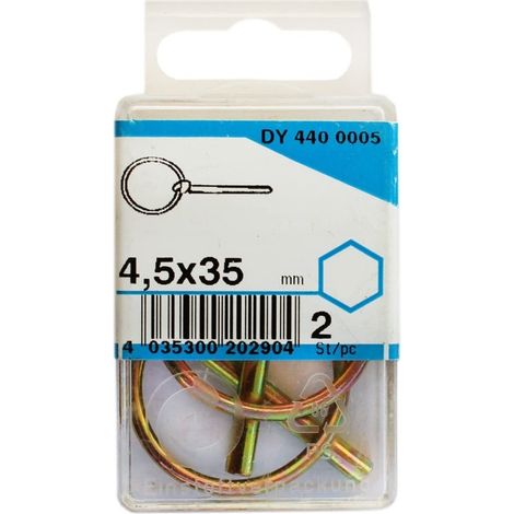 CONNEX - COPPIGLIE ZINCATI AD ANELLO 4,5X35MM PZ.2