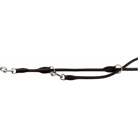 Trixie Active Hundeleine Leder Schwarz 2 Meter