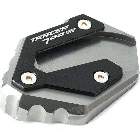 (Tracer700GT Titanium) Compatible avec YAMAHA Tracer 700 GT 2015-2020, Tracer 7 GT 2021-2022. Pièces détachées pour moto Tracer700GT : béquille latérale, extension de béquille Maxpower. (1/3)