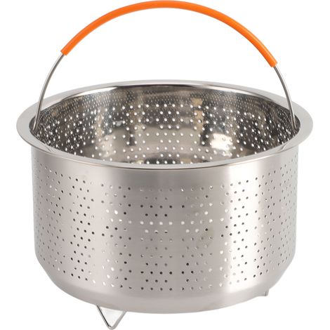Cuiseur à riz en acier inoxydable, panier à vapeur pour légumes avec poignée pour casseroles (1/5)