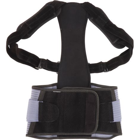 Correcteur de posture réglable élastique anti-dos voûté, soulagement du stress dorsal, bretelle de redressement pour le dos (1/5)