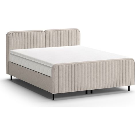 Cama continental Margate 127, Casa 05, Doble, 180x200, Tapiz, Somieres, 188x223x104cm (1/5)