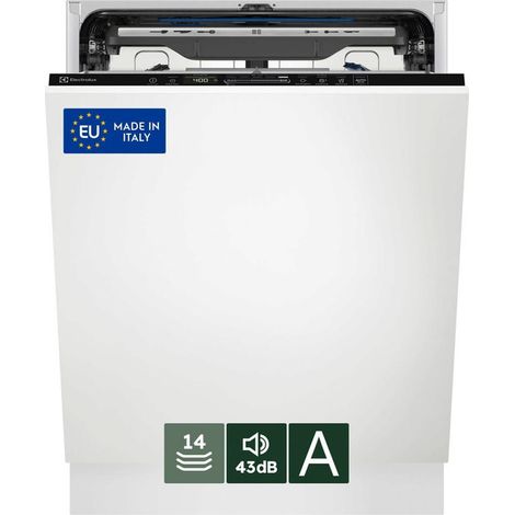 Electrolux Lavastoviglie Incasso 60 Cm - Int. Totale 14 Coperti Classe A 43 Dba MADE IN ITALY EES68600L