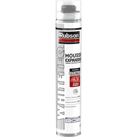 Rubson – Pack de 12 mousses expansives polyuréthane 750 ml – Isolation thermique et phonique renforcée – Pour fenêtres et portes – Haute performance (1/2)
